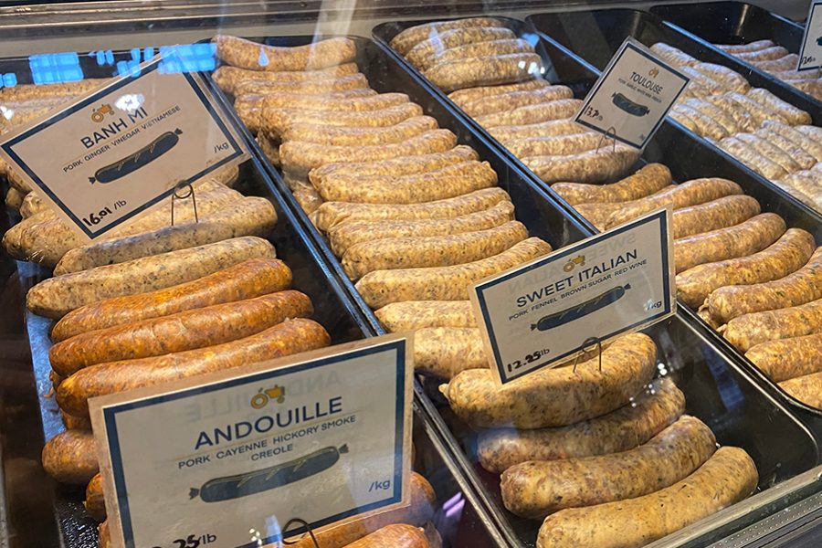 Sausages at St Lawrence Market